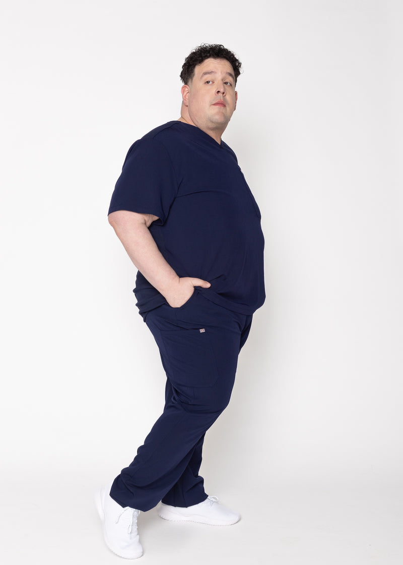 Amalfi Classic Men's Navy Scrub Pants