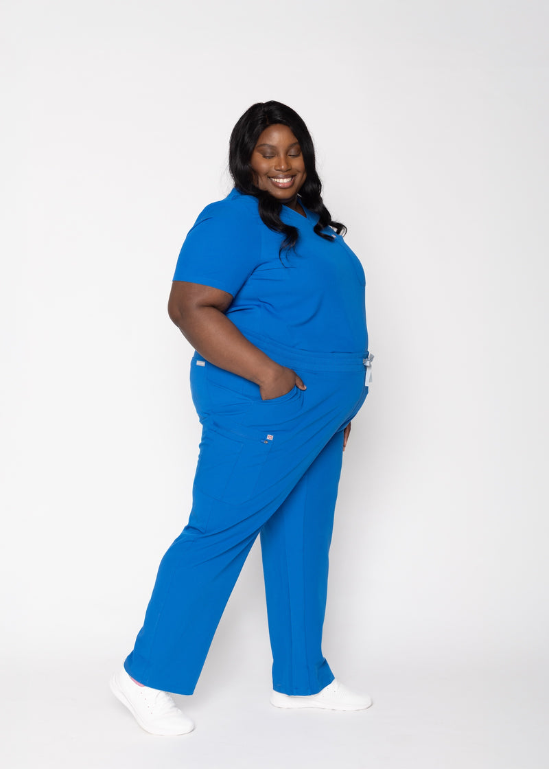 Jasmine Cargo Women's Royal Blue Scrub Pants