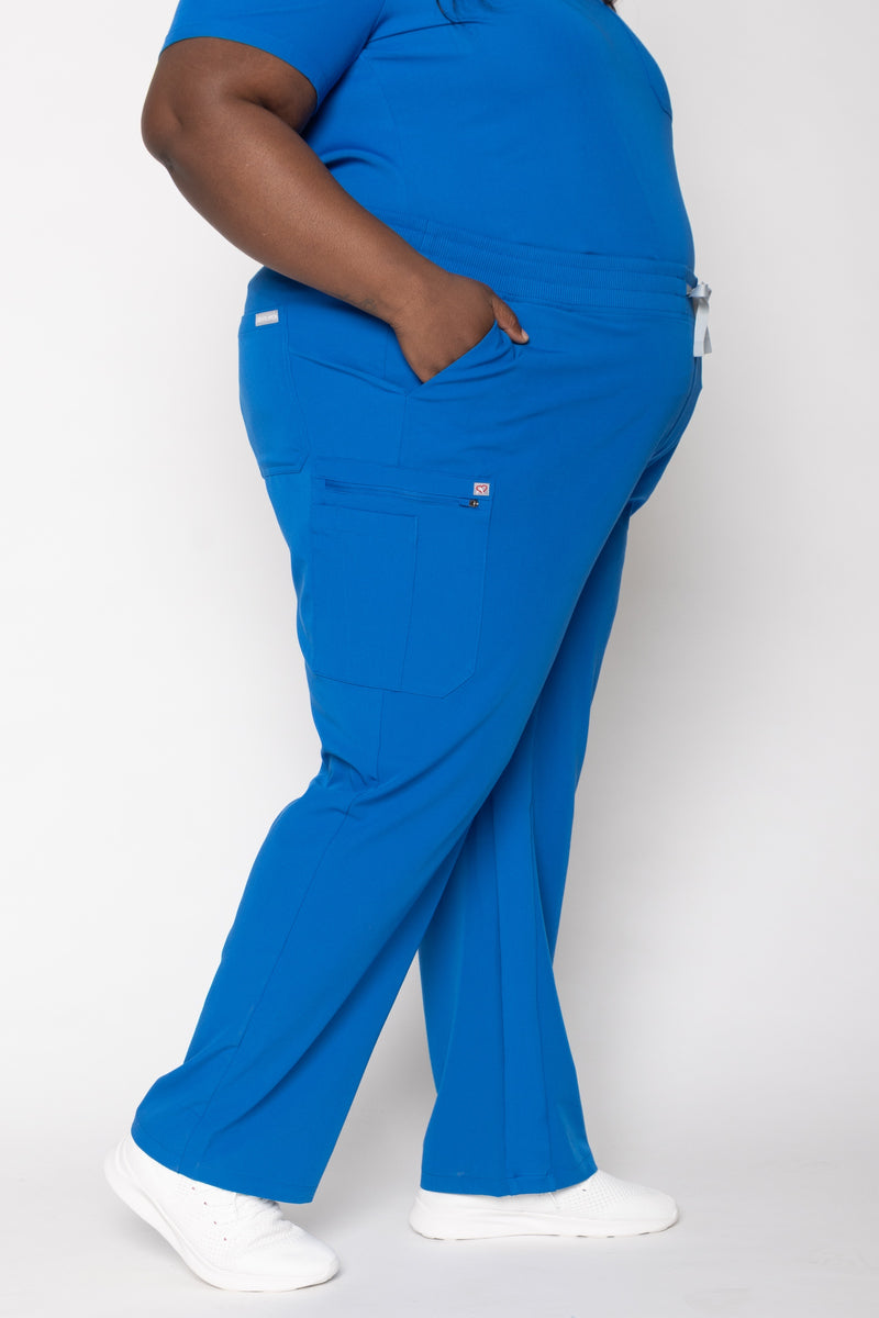 Jasmine Cargo Women's Royal Blue Scrub Pants