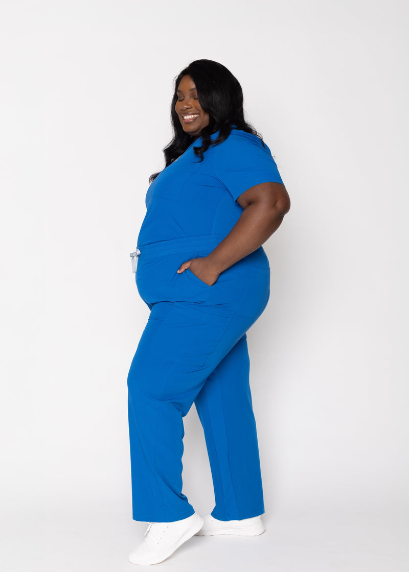 Jasmine Cargo Women's Royal Blue Scrub Pants