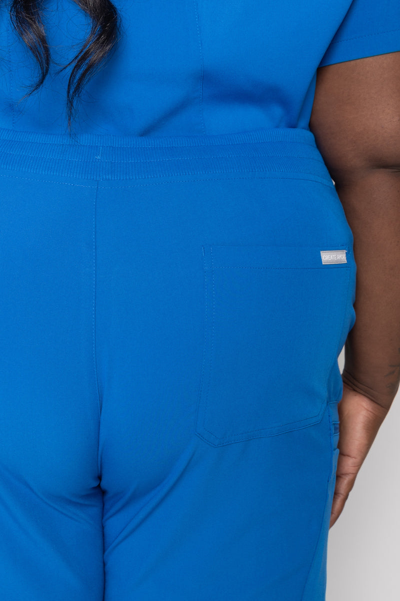 Jasmine Cargo Women's Royal Blue Scrub Pants