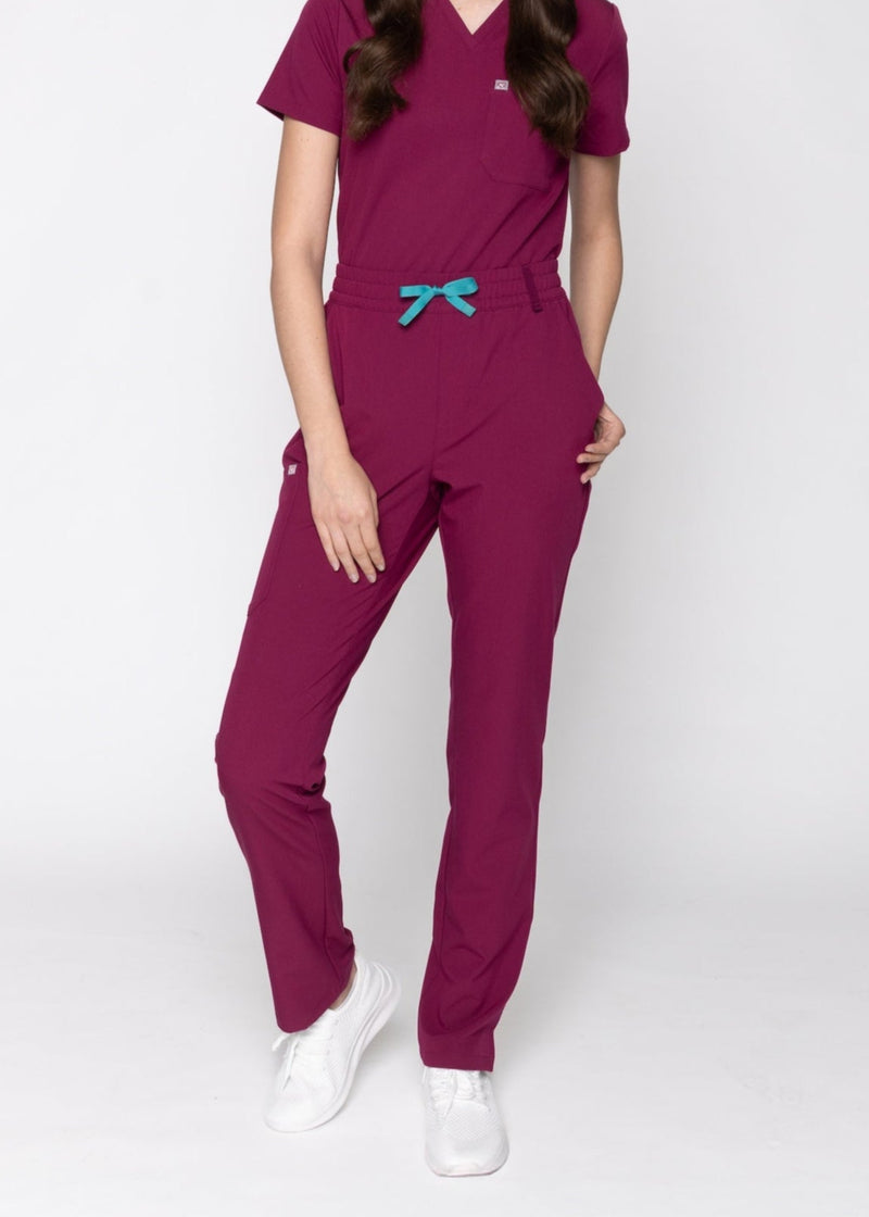 Daisy Classic Women's Maroon Scrub Pants