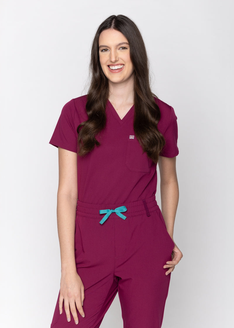 Daisy Classic Women's Maroon Scrub Pants