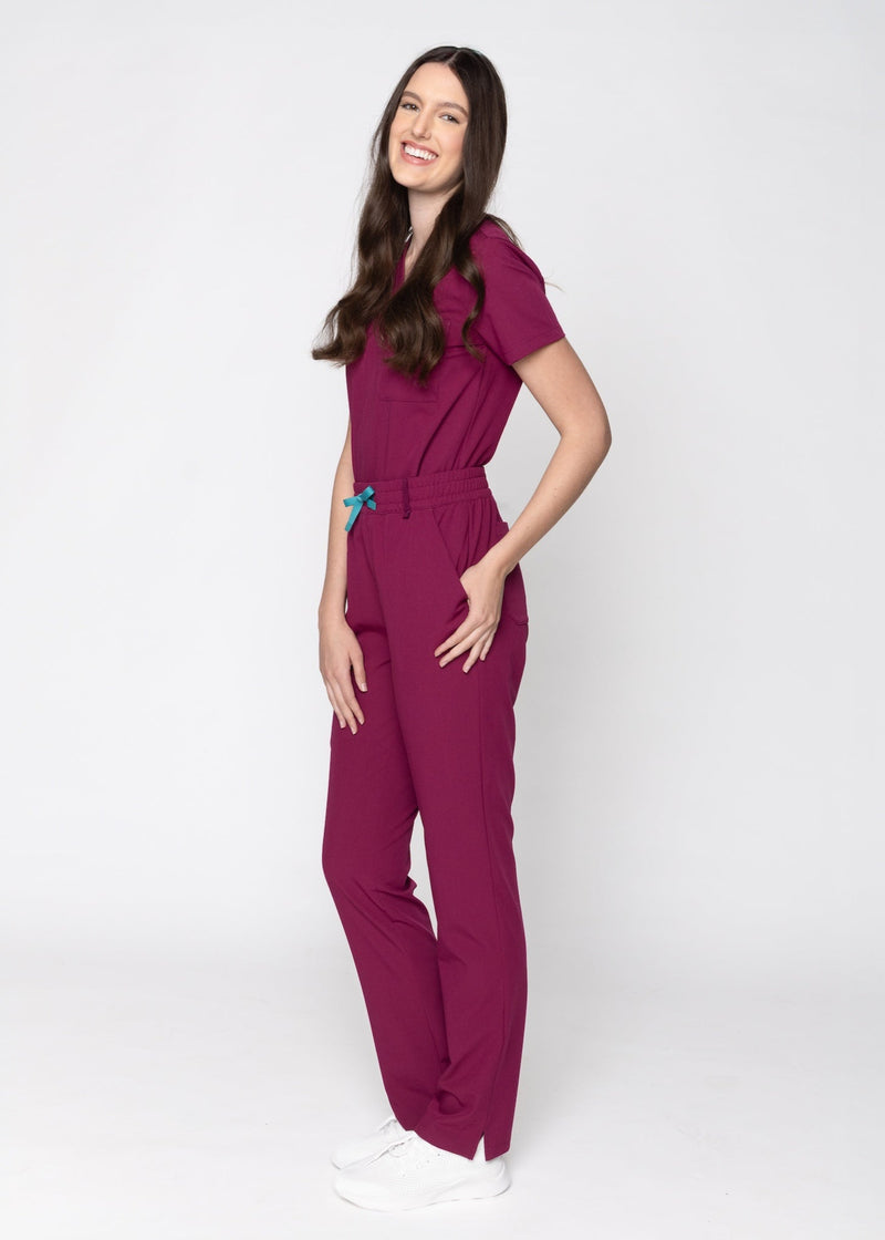 Daisy Classic Women's Maroon Scrub Pants