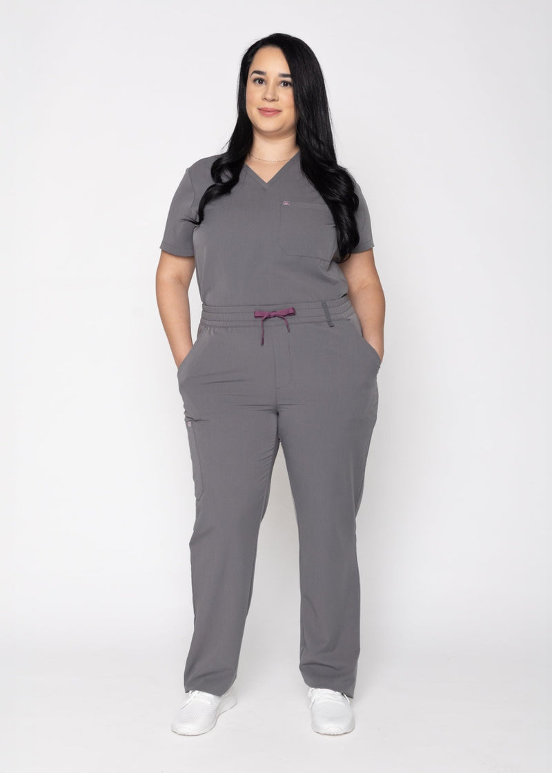 Daisy Cargo Women's Charcoal Scrub Pants