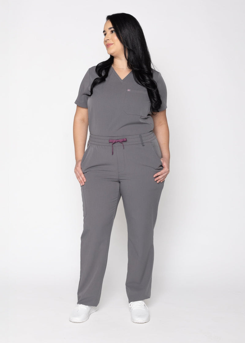 Daisy Cargo Women's Charcoal Scrub Pants