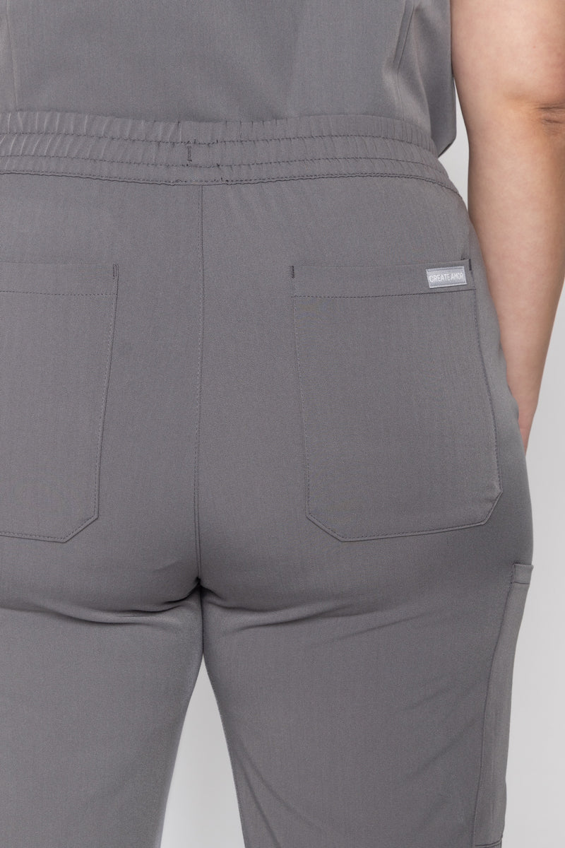 Daisy Cargo Women's Charcoal Scrub Pants