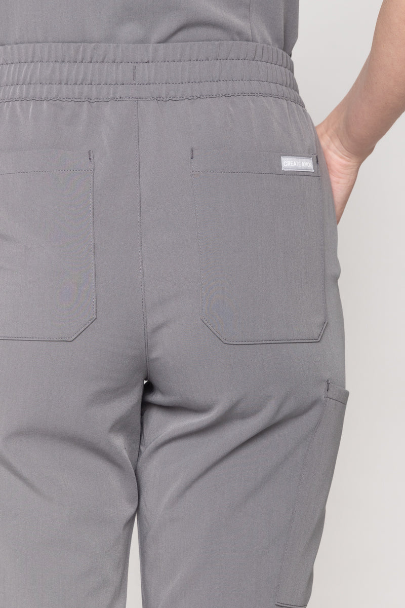 Daisy Cargo Women's Charcoal Scrub Pants