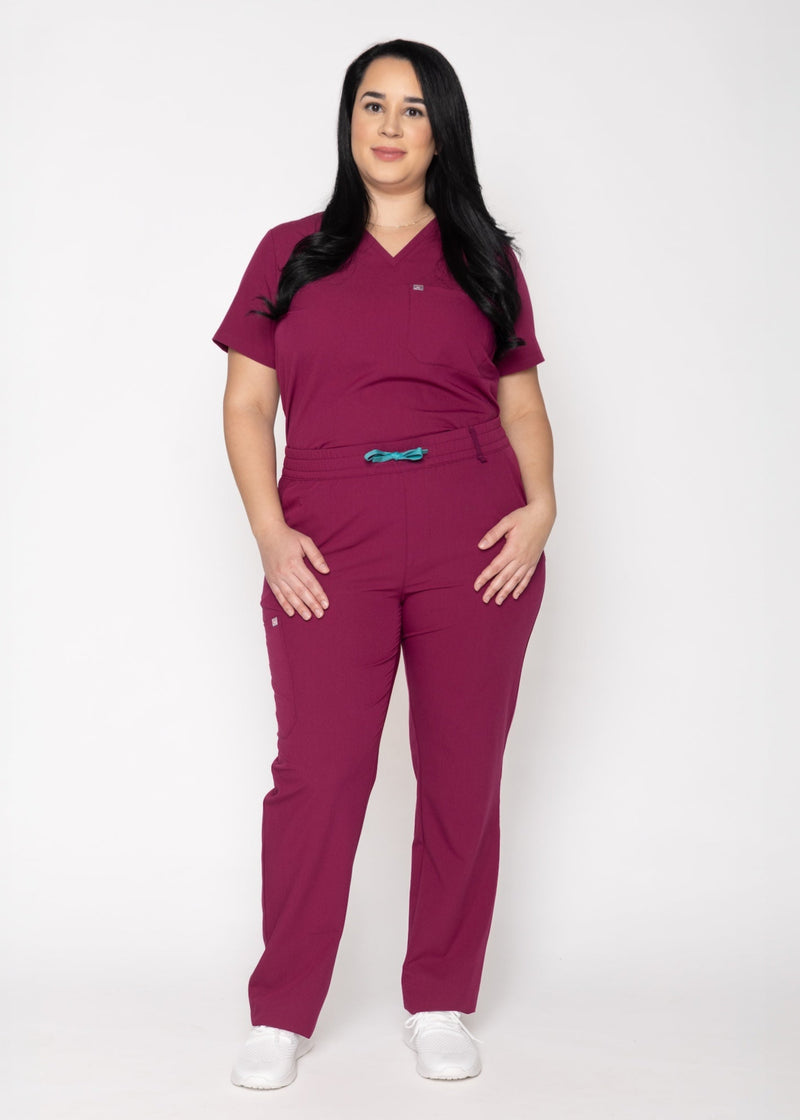 Daisy Classic Women's Maroon Scrub Pants