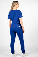 Rose One-Pocket Womens Galaxy Blue Scrub Top