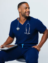 Paris One-Pocket Men's Scrub Top