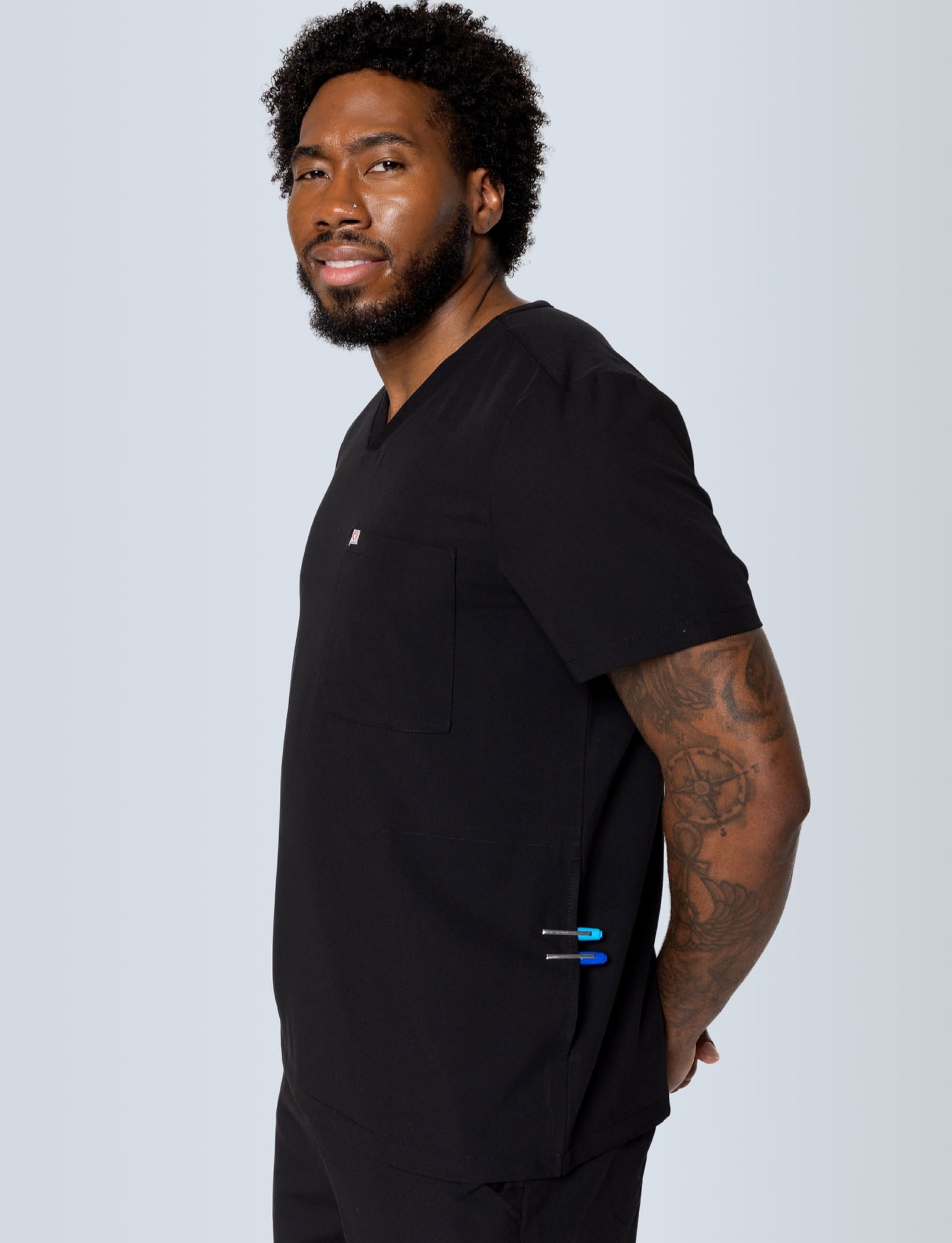 Venice Three-Pocket Men's Scrub Top